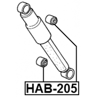 FEBEST HAB-205 جلبة مساعد خلفي - الصورة 4